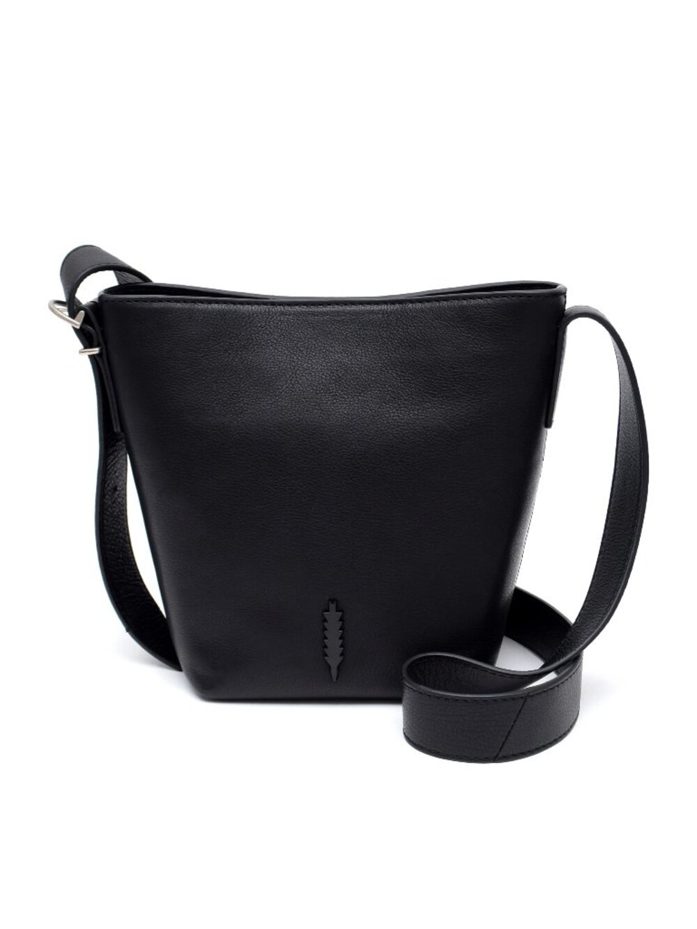 Thacker Jayden Leather Bucket Bag in Black